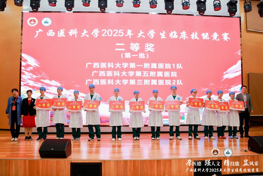 喜报：我院荣获广西医科大学2025年大学生临床技能竞赛团体二等奖！