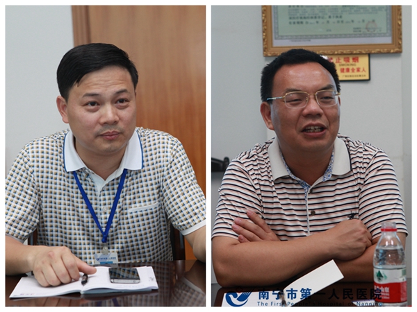 河池市第一人民医院到我院参观交流