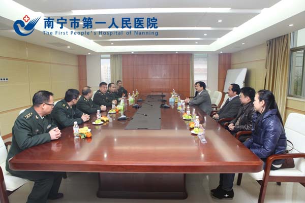 我院领导新春走访慰问广西陆军预备役师