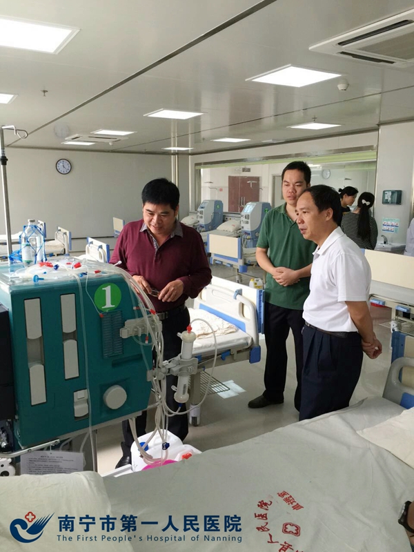 我院肾内科技术支援马山县人民医院血透室