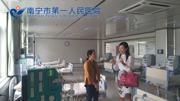 我院感控科到马山县人民医院进行技术指导与交流