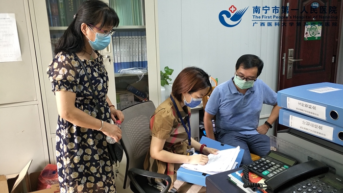 南宁市第五人民医院到我院参观交流