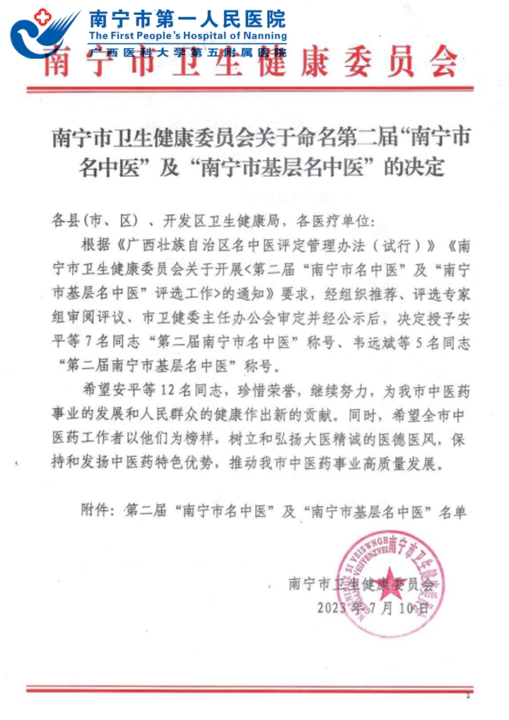 邕城杏林有名医：您身边的“名老中医” --何庆炎